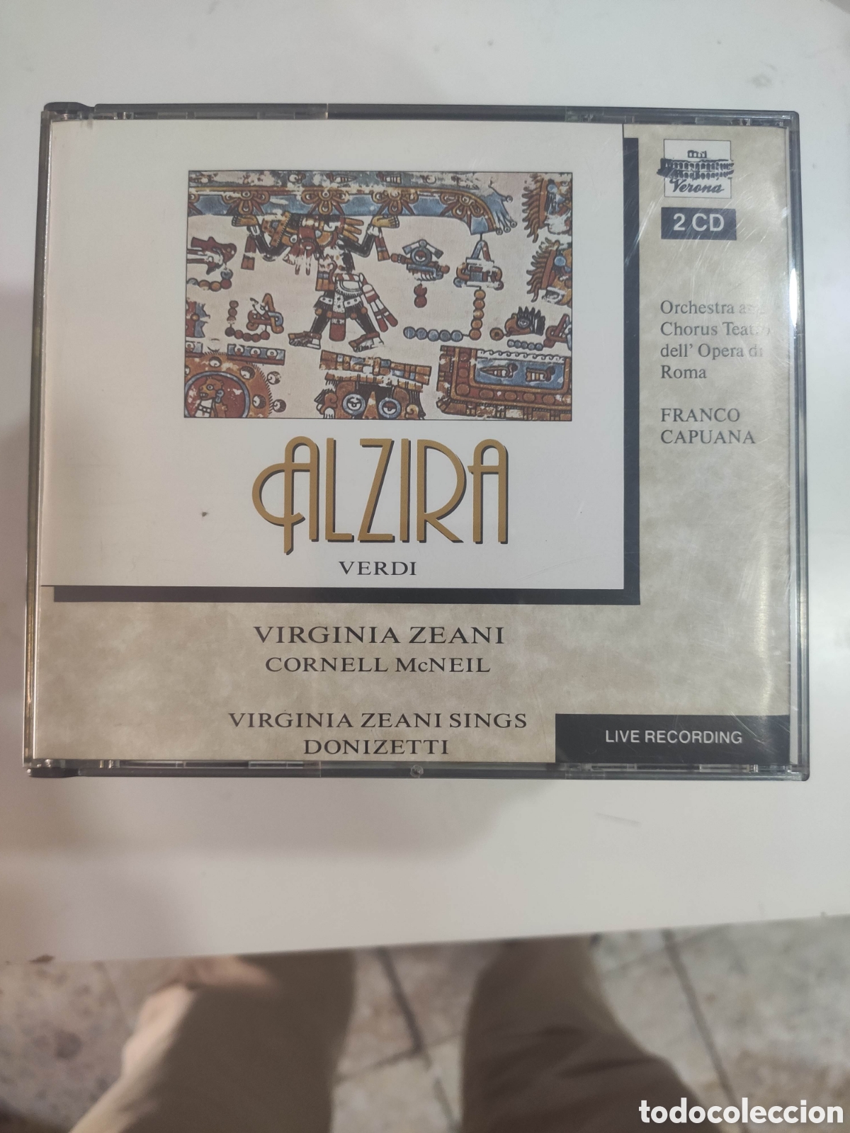 CDs de M&uacute;sica: ALZIRA VERDI. FRANCO CAPUANA. ORQUESTA ROMA. VIRGINIA ZEANI. CAJA 2 CD Y LIBRETO