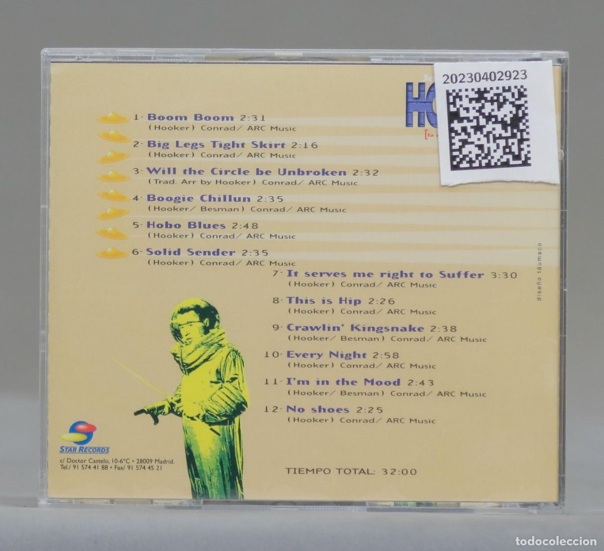 CDs de m&uacute;sica: CD. John Lee Hooker &ndash; 12 Grandes &Eacute;xitos En Versi&oacute;n Original. PRECINTADO - Foto 2