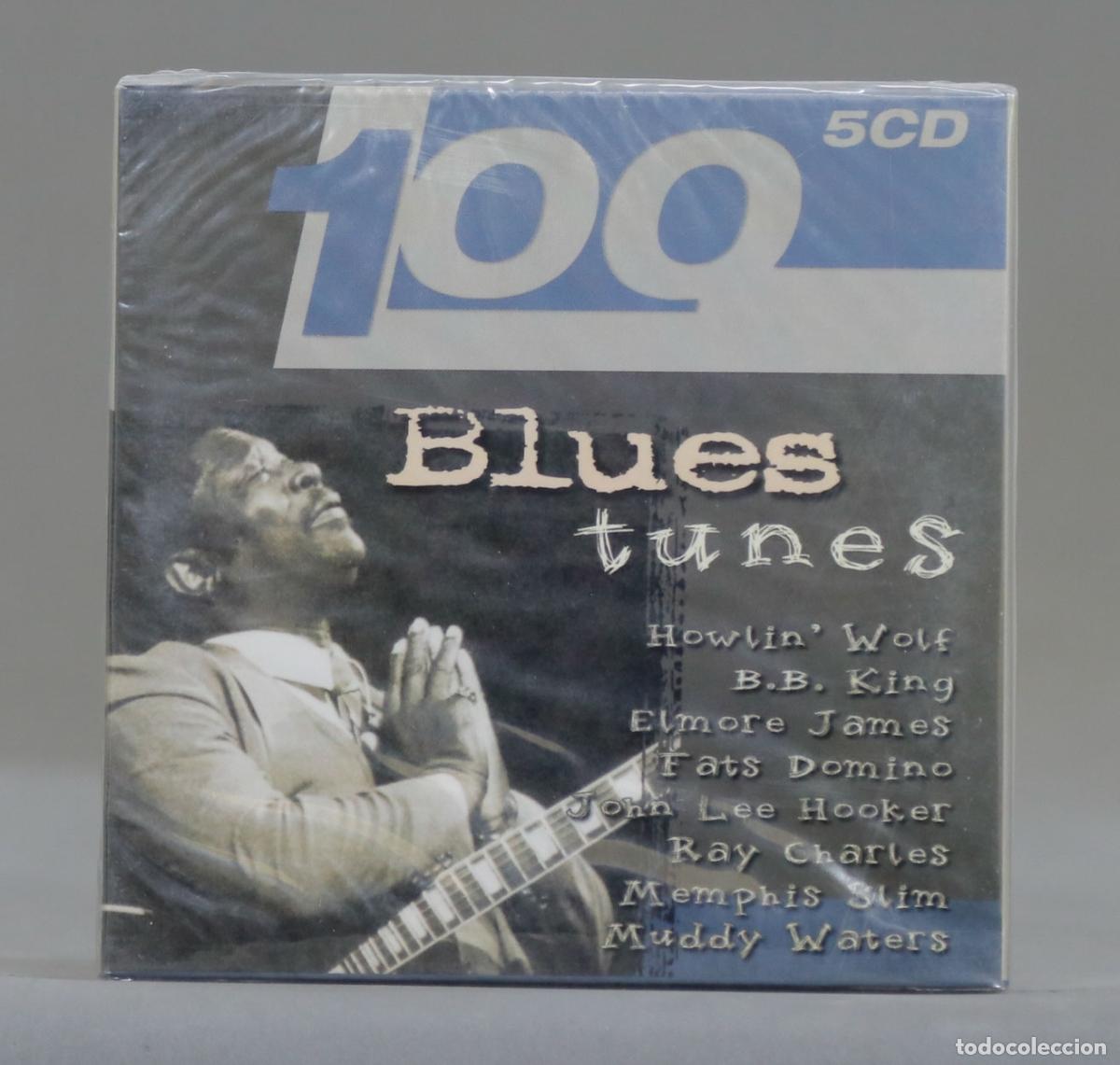 CDs de m&uacute;sica: 5 CD. 100 Blues Tunes. PRECINTADO