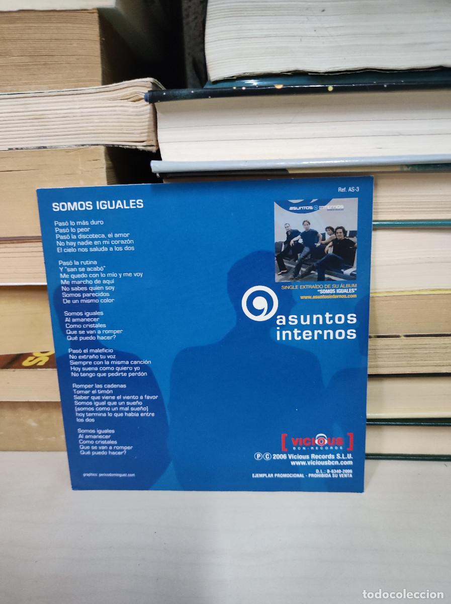 CDs de m&uacute;sica: Asuntos Internos &ndash; Somos Iguales - Foto 2