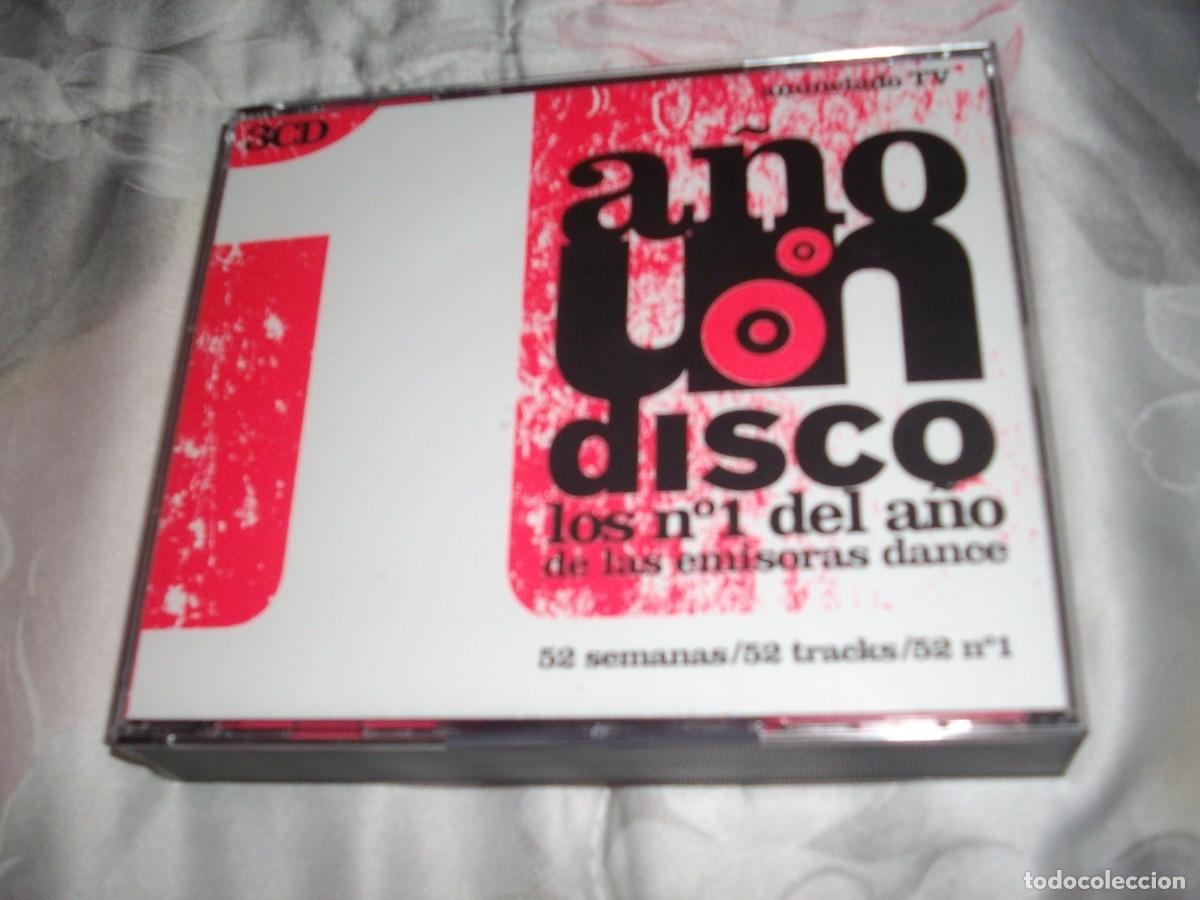 CDs de m&uacute;sica: Cd. UN A&Ntilde;O UN DISCO. Los n&ordm; 1 de las emisoras dance - Foto 1