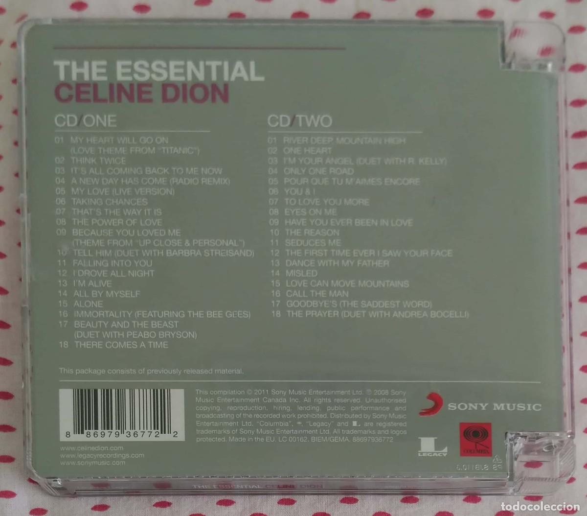 CDs de m&uacute;sica: CELINE DION (THE ESSENTIAL) 2 CDs 2011 - Foto 2