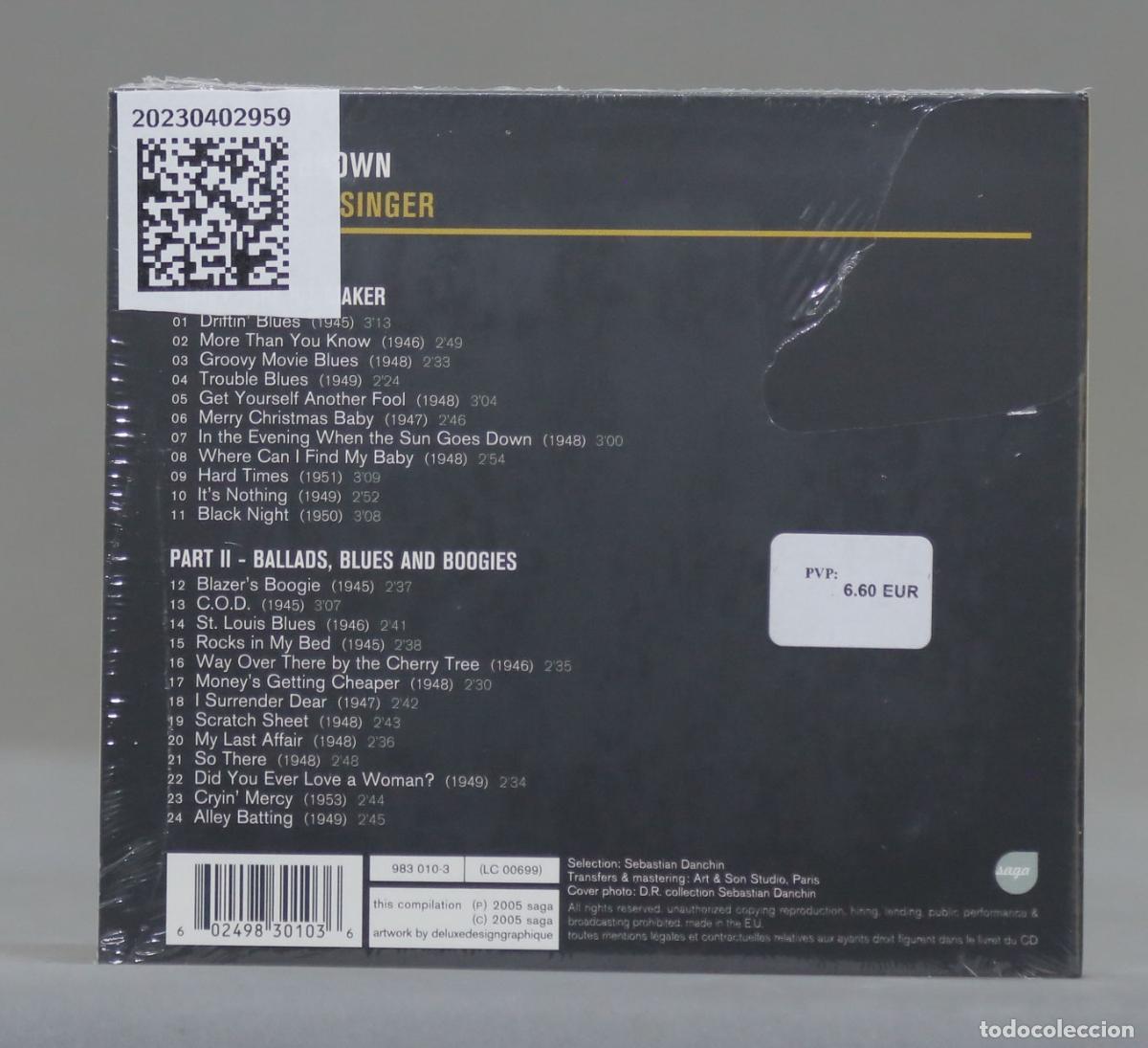 CDs de m&uacute;sica: CD. Charles Brown &ndash; Cool Blues Singer. PRECINTADO - Foto 2