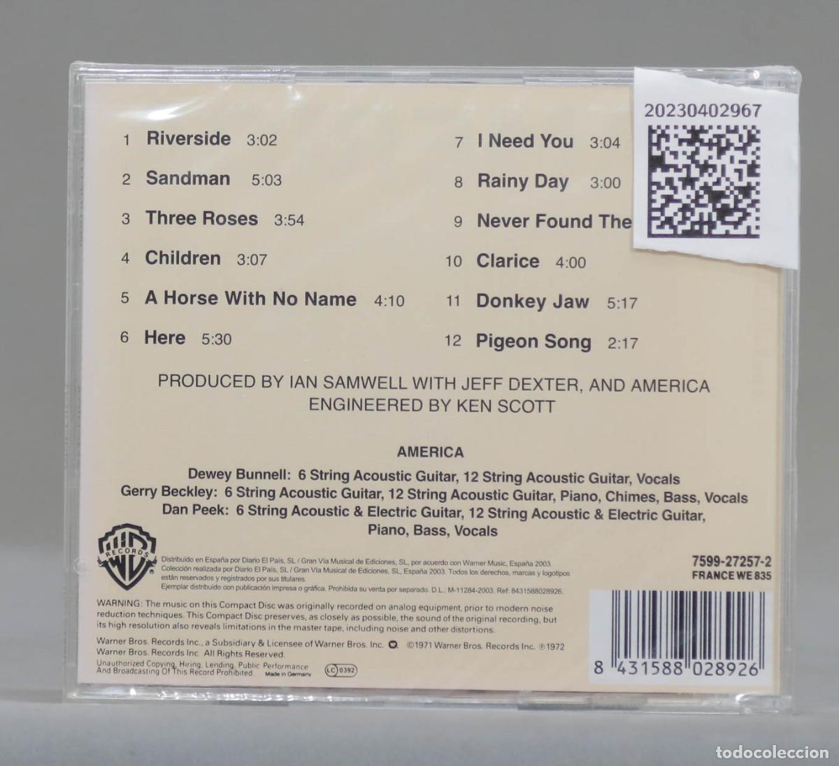 CDs de m&uacute;sica: CD. America &ndash; America. PRECINTADO - Foto 2