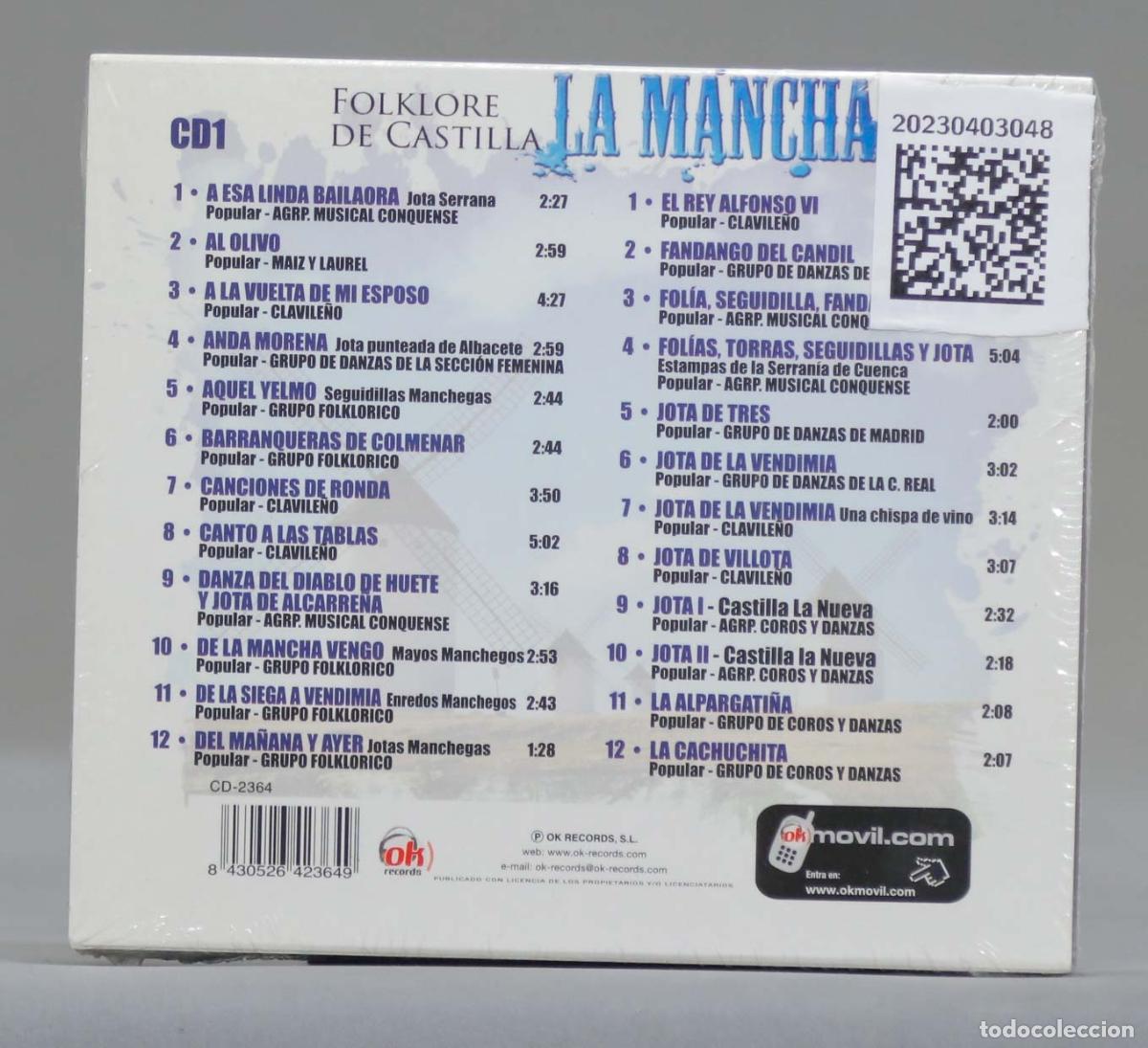 CDs de m&uacute;sica: 2 CD. Folklore de Castilla La Mancha. PRECINTADO - Foto 2
