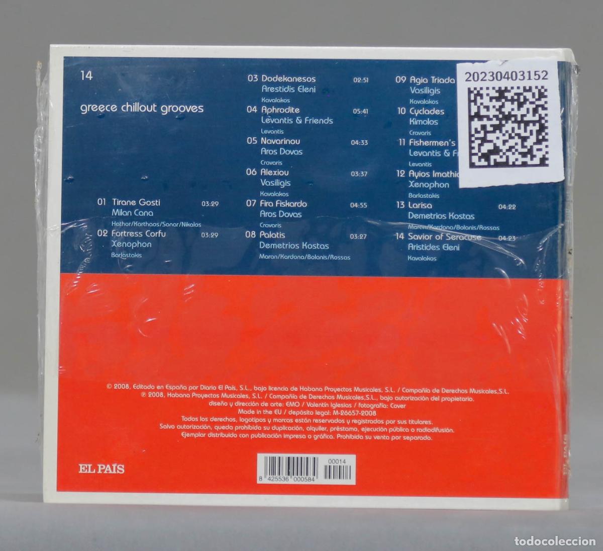 CDs de m&uacute;sica: CD. GREECE CHILLOUT GROOVES. PRECINTADO - Foto 2