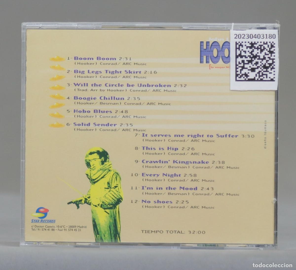 CDs de m&uacute;sica: CD. LEE HOOKER. 12 GRANDES EXITOS EN VERSION ORIGINAL. PRECINTADO - Foto 2