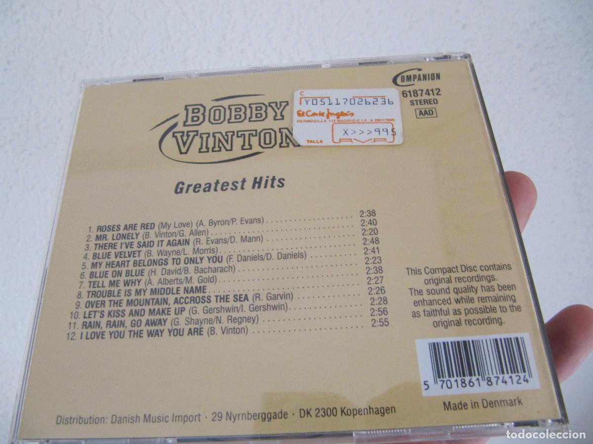 CDs de m&uacute;sica: Bobby Vinton (Greatest Hits) - Foto 2