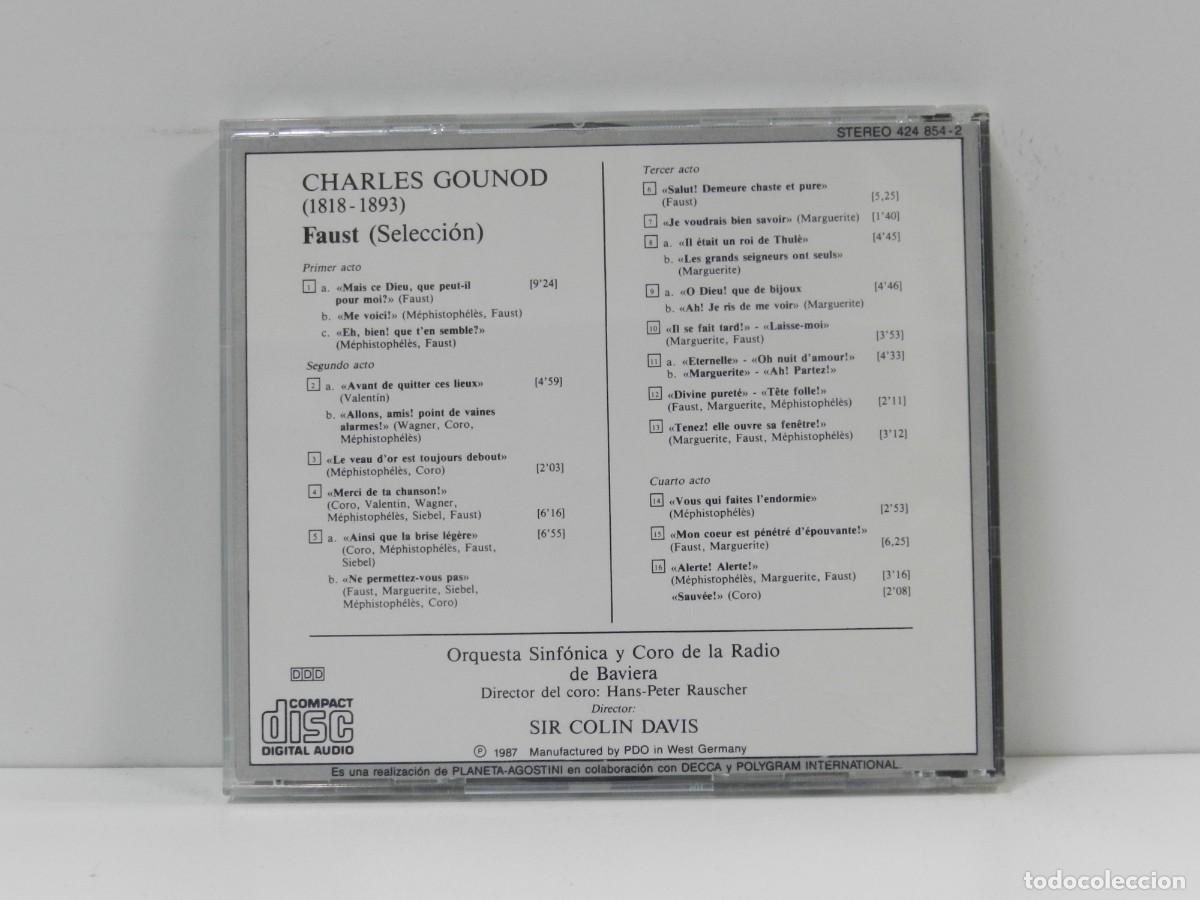 CDs de m&uacute;sica: DISCO CD. Gounod &ndash; Faust - La Gran &Oacute;pera. COMPACT DISC. - Foto 2