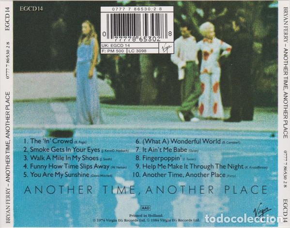 CDs de m&uacute;sica: Bryan Ferry &ndash; Another Time, Another Place Virgin &ndash; EGCD 14 - Foto 3