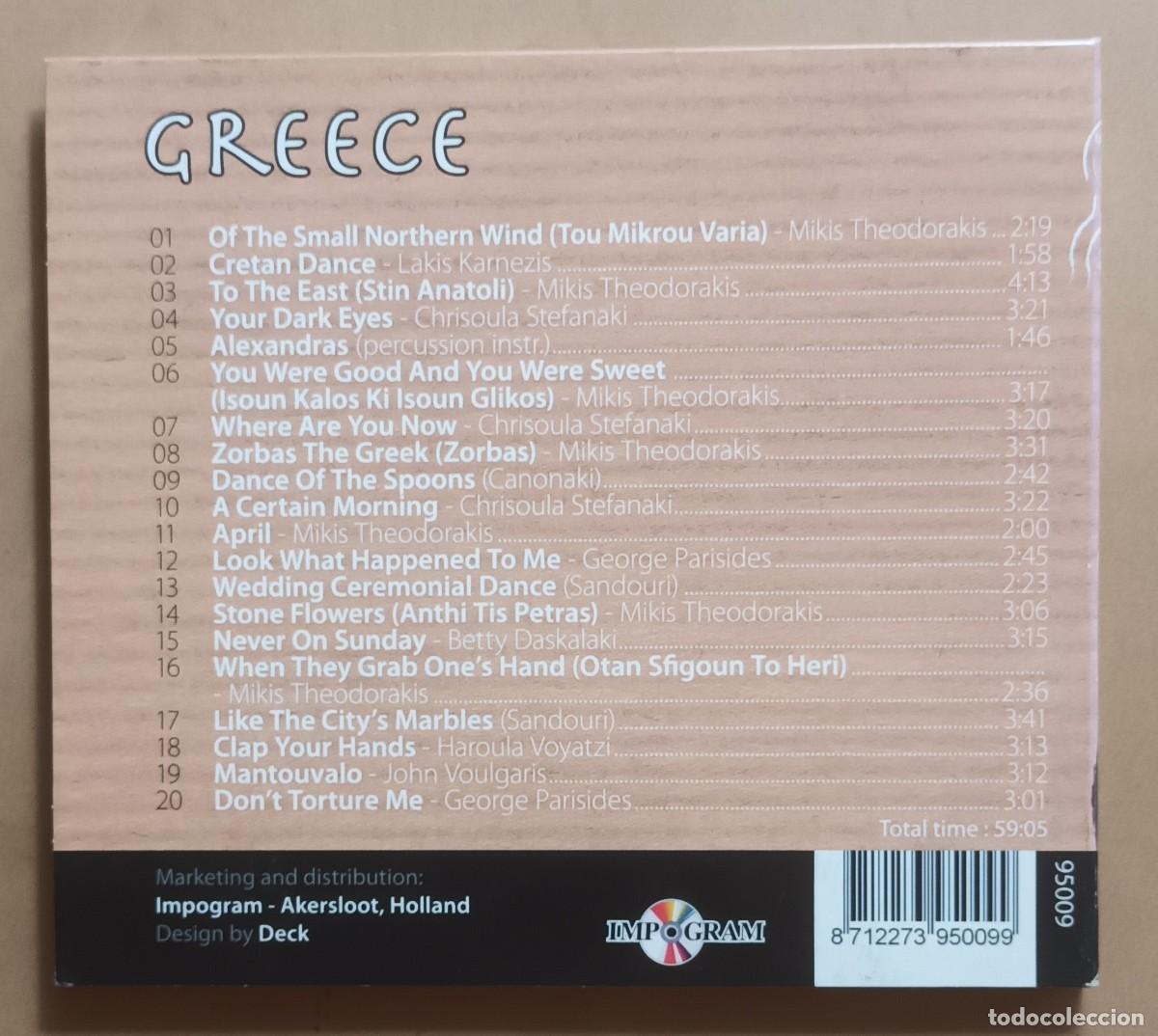 CDs de m&uacute;sica: CD - GREECE - VER TITULOS - Foto 2