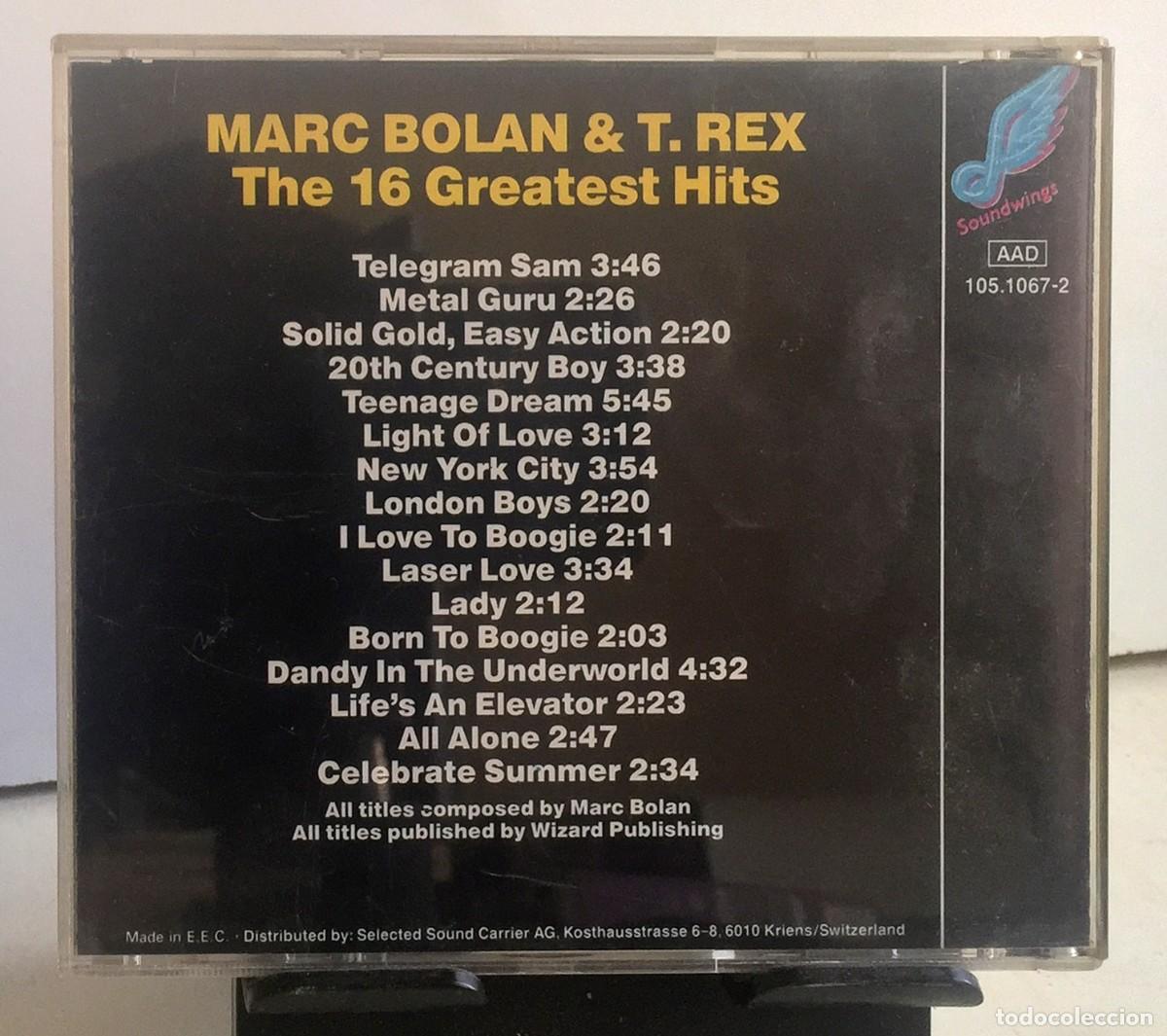 CDs de m&uacute;sica: Marc Bolan & T. Rex - The 16 Greatest Hits - CD - Foto 2