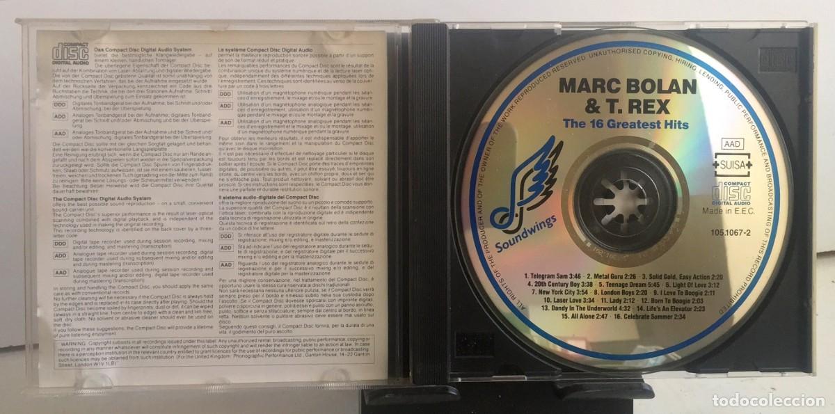 CDs de m&uacute;sica: Marc Bolan & T. Rex - The 16 Greatest Hits - CD - Foto 3