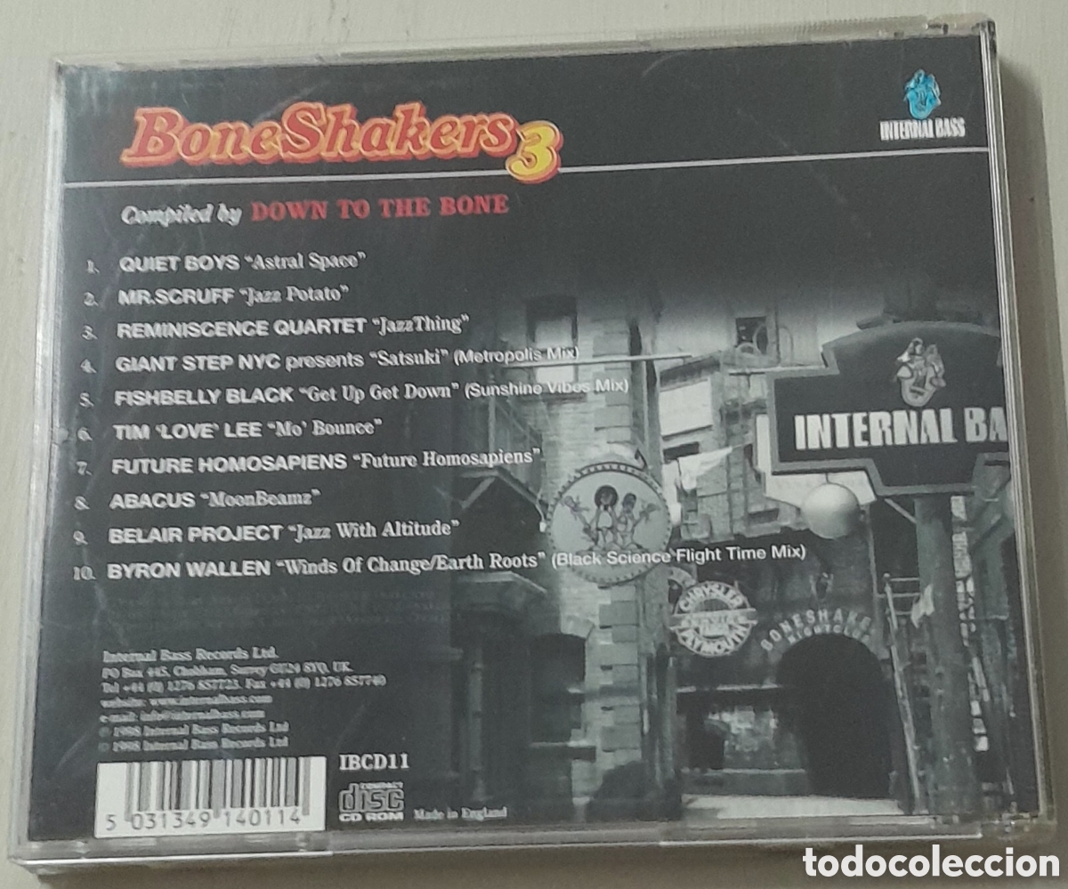 CDs de m&uacute;sica: BONESHAKERS 3 - COMPILED BY DOWN TO THE BONE - Foto 2