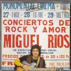 CDs de Música: MIGUEL RIOS - CONCIERTOS DE ROCK Y AMOR (CD EMI 1997)