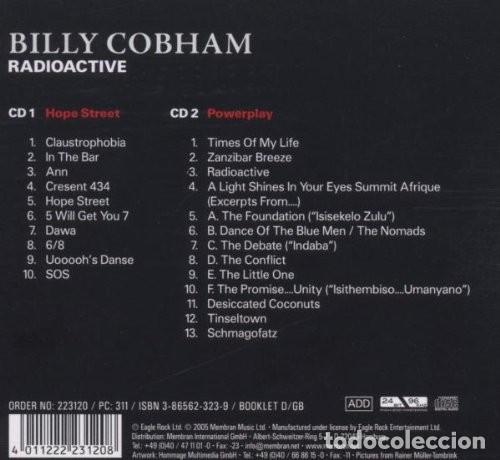 CDs de m&uacute;sica: Billy Cobham &lrm;&ndash; Radioactive - 2xCD - Digipak - Foto 2
