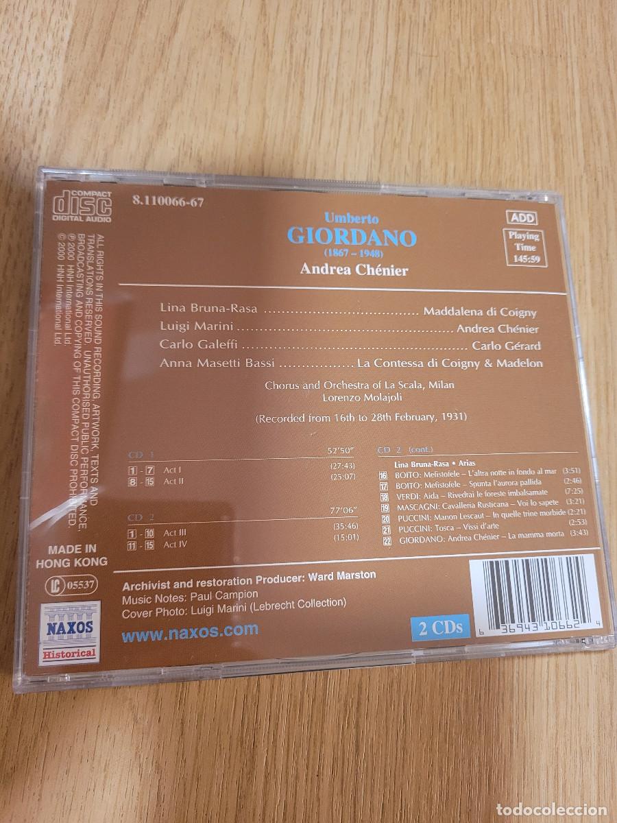 CDs de m&uacute;sica: Andrea Ch&eacute;nier Umberto Giordano - Foto 2