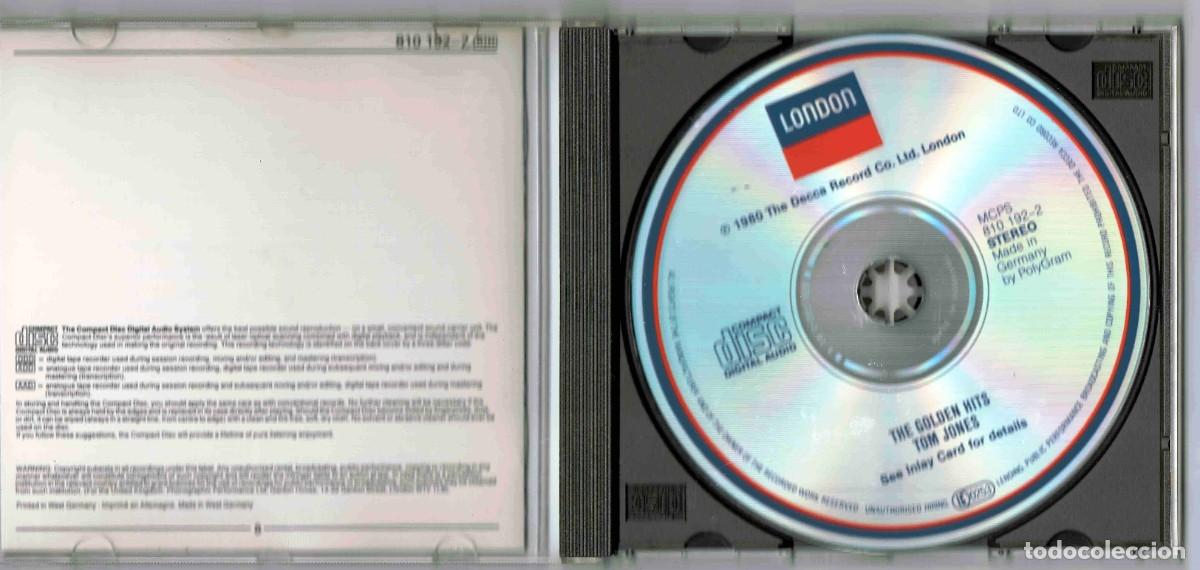CDs de m&uacute;sica: Tom Jones. The Golden Hits. - Foto 3