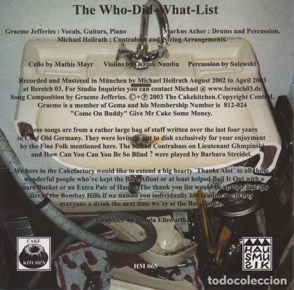 CDs de m&uacute;sica: The Cakekitchen * CD digipack * How Can You Be So Blind? - Foto 4