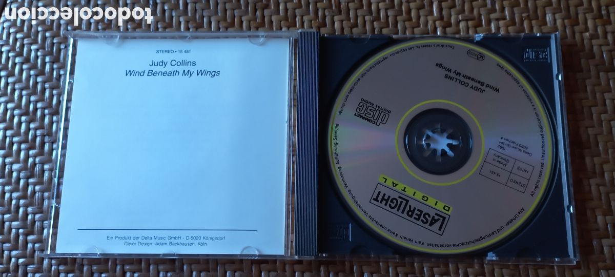 CDs de m&uacute;sica: Judy Collins CD Wind Beneath My Wings - Foto 2
