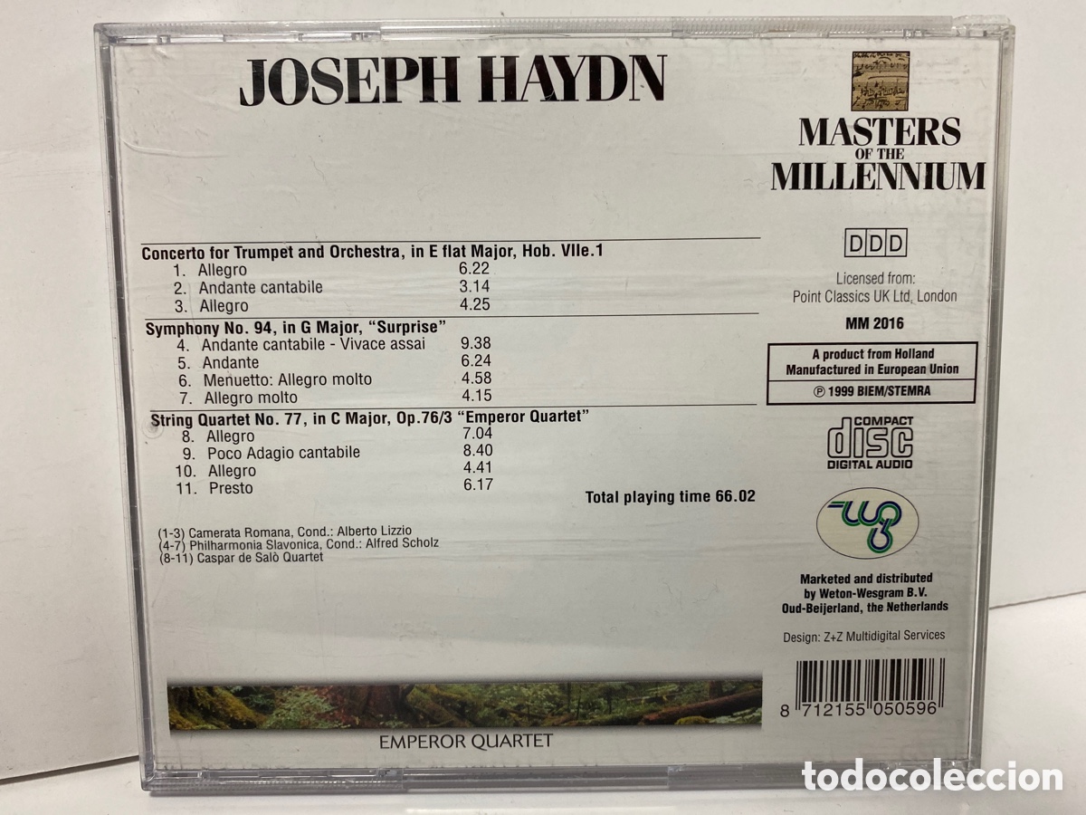 CDs de m&uacute;sica: Haydn - Emperor Quartet (CD, Album) - Foto 2