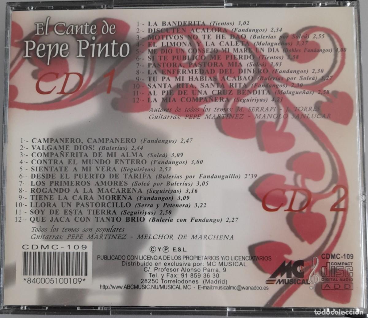 CDs de m&uacute;sica: EL CANTE DE PEPE PINTO - 2 CDS - Foto 2