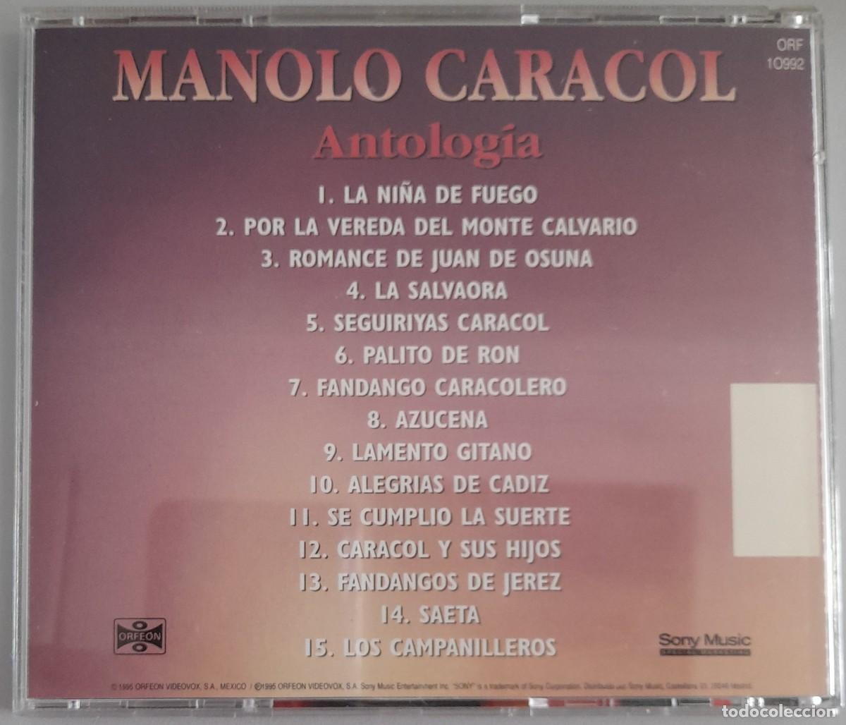 CDs de m&uacute;sica: MANOLO CARACOL - ANTOLOGIA - Foto 2