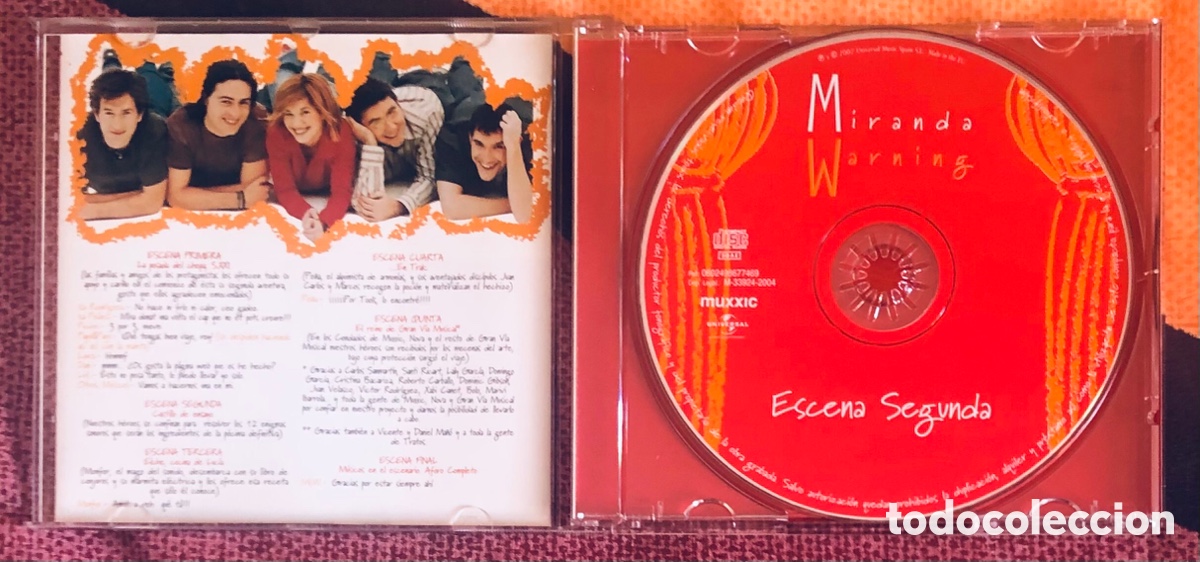 CDs de m&uacute;sica: Miranda Warning: Escena Segunda - Foto 2