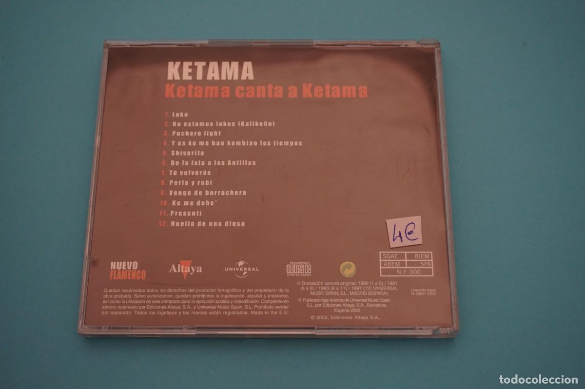 CDs de m&uacute;sica: CD - KETAMA - KETAMA CANTA A KETAMA - Foto 2