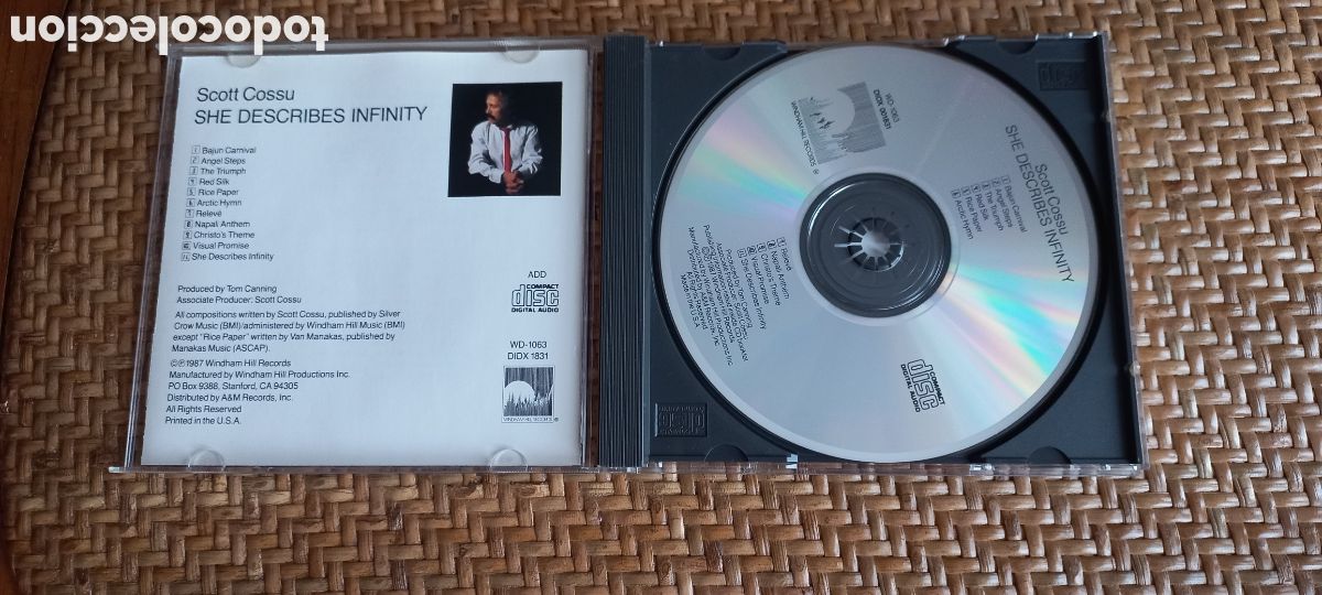 CDs de m&uacute;sica: Scott Cossu CD She Describes Infinity muy raro - Foto 2