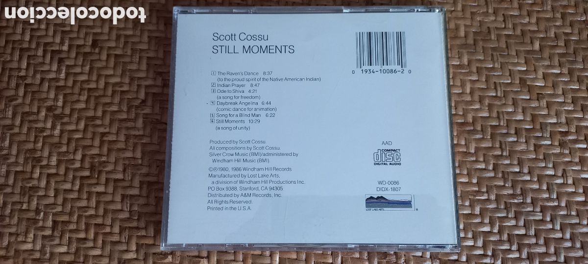 CDs de m&uacute;sica: Scott Cossu CD Still Moments - Foto 3