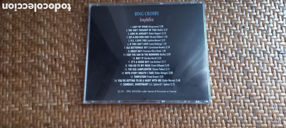 CDs de m&uacute;sica: Bing Crosby CD Temptation 17 canciones - Foto 3