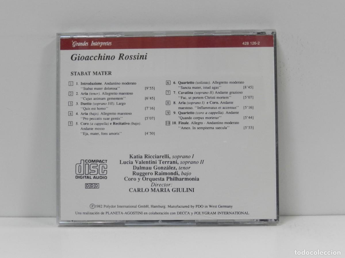 CDs de m&uacute;sica: DISCO CD. Giulini &ndash; Rossini. COMPACT DISC. - Foto 2
