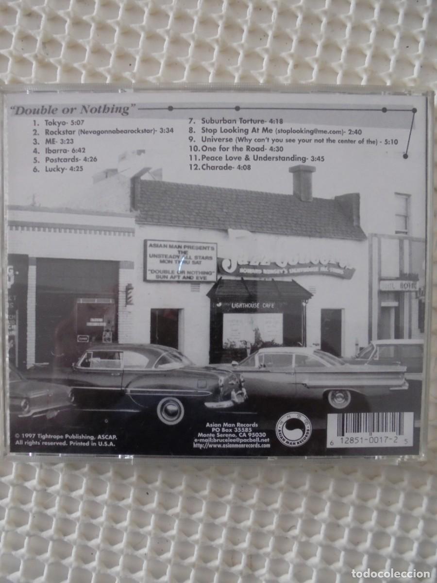 CDs de m&uacute;sica: UNSTEADY. DOUBLE OR NOTHING. COMPACTO. - Foto 2