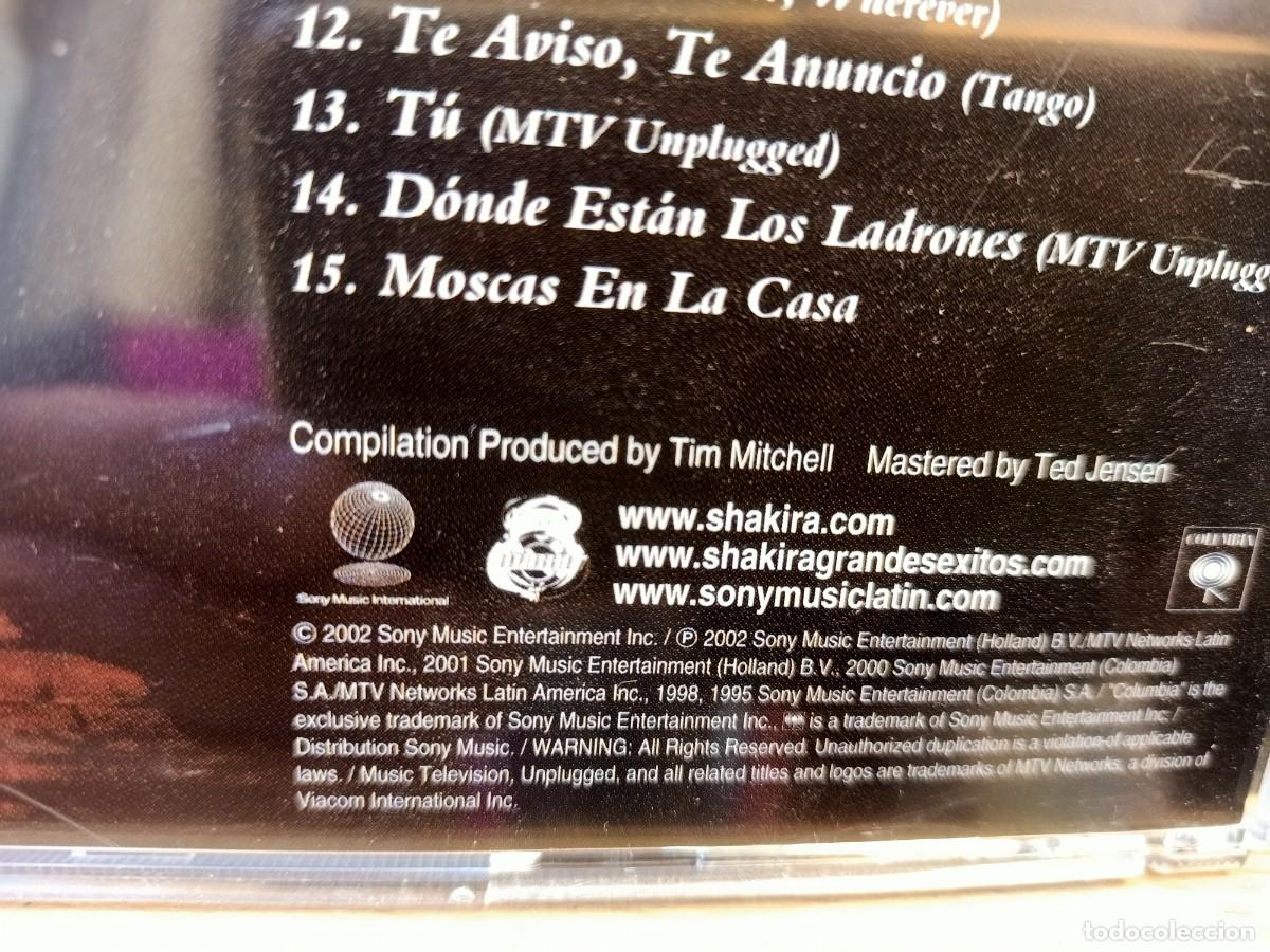 CDs de m&uacute;sica: SHAKIRA - GRANDES &Eacute;XITOS - 2002 - Foto 5