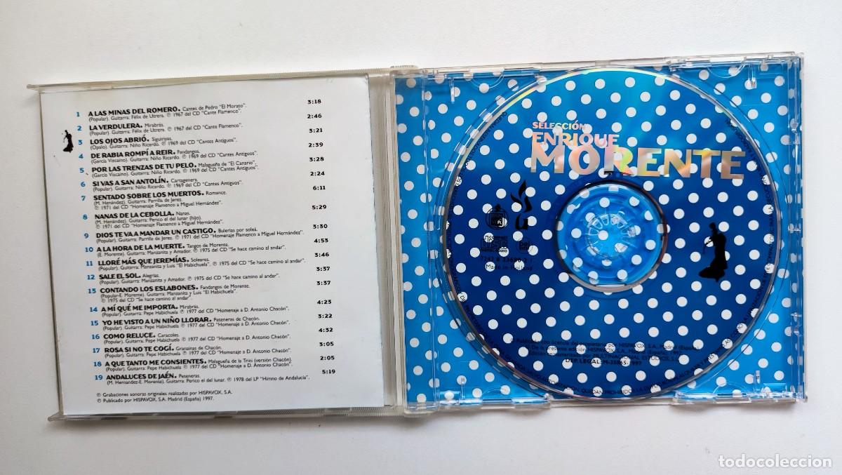 CDs de m&uacute;sica: ENRIQUE MORENTE - CD / QUEJ&Iacute;O-HISPAVOX 1997 / CDs - Foto 5