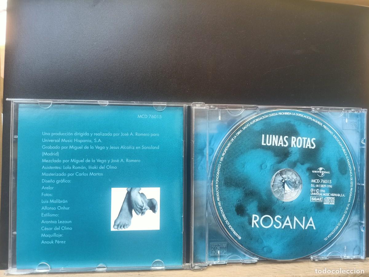 CDs de m&uacute;sica: ROSANA - LUNAS ROTAS - 1996 - Foto 3