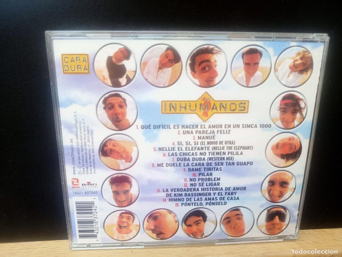 CDs de m&uacute;sica: LOS INHUMANOS - CARA DURA - 2001 - Foto 4
