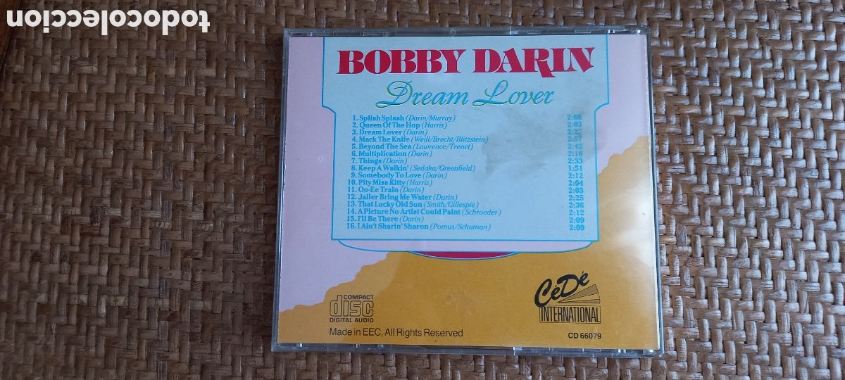 CDs de m&uacute;sica: Bobby Darin CD Dream Lover C&eacute;D&eacute; International - Foto 3