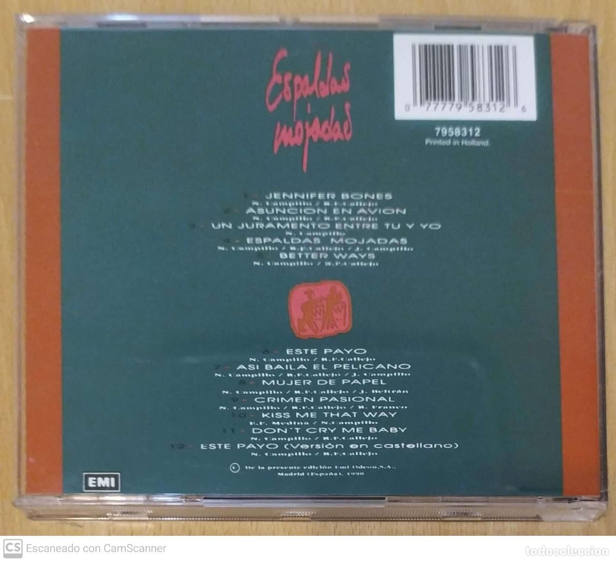 CDs de m&uacute;sica: TAM TAM GO (ESPALDAS MOJADAS) CD 1990 - Foto 2