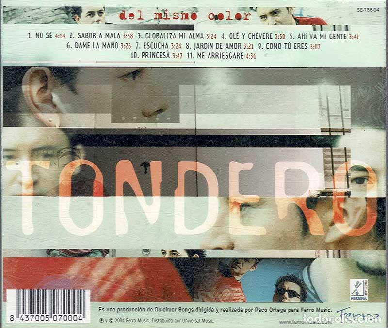 CDs de m&uacute;sica: Tondero - Del Mismo Color. CD - Foto 2