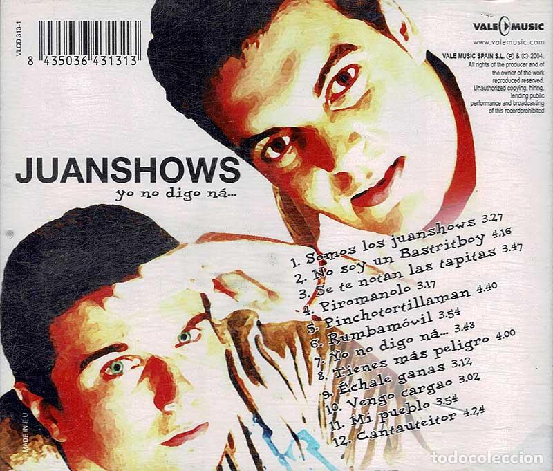 CDs de m&uacute;sica: Juanshows - Yo no digo n&aacute;. CD - Foto 2