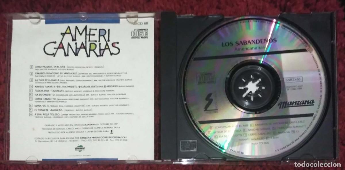 CDs de m&uacute;sica: LOS SABANDE&Ntilde;OS (AMERICANARIAS) CD 1989 - Foto 3