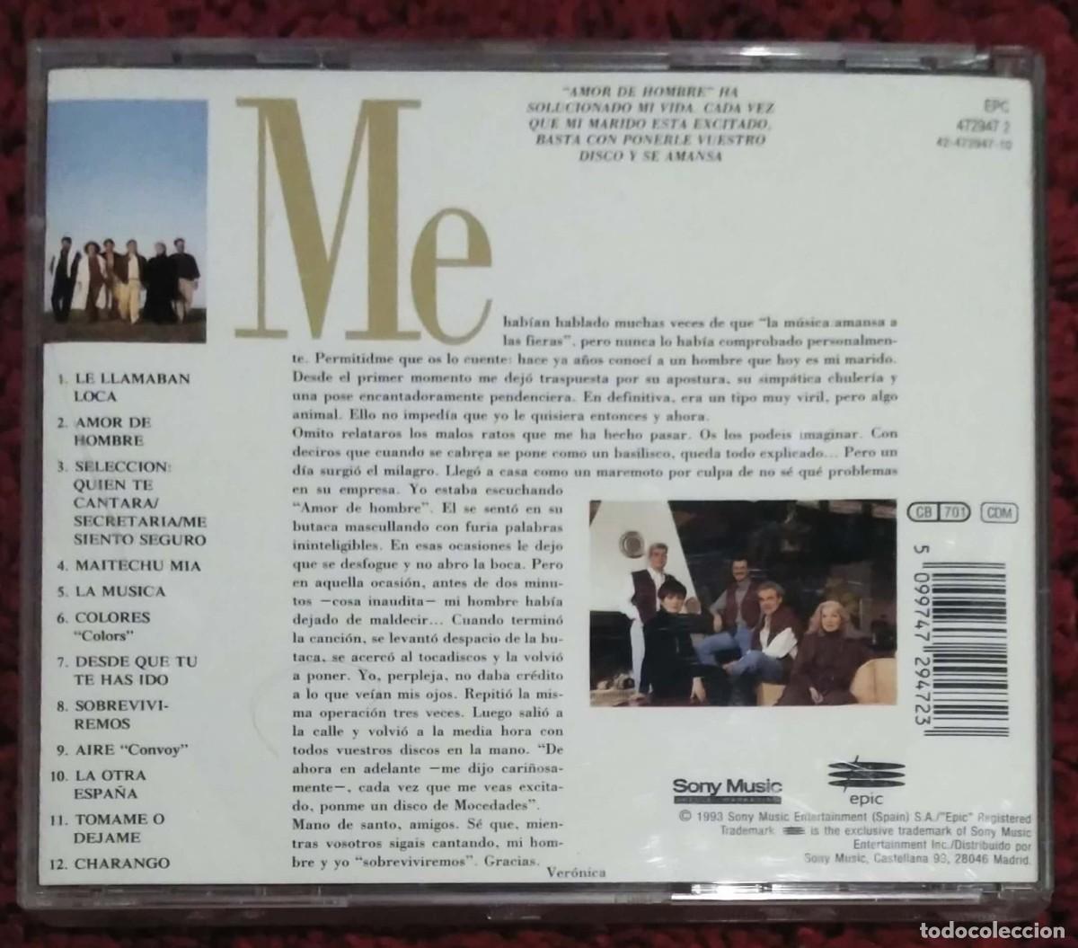 CDs de m&uacute;sica: MOCEDADES (QUERIDOS MOCEDADES) CD 1993 - Foto 2