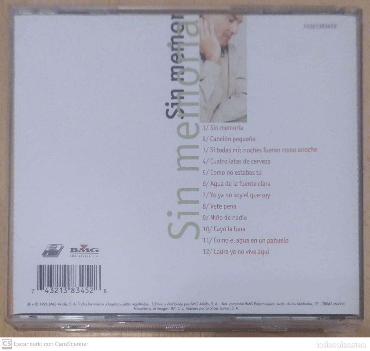 CDs de m&uacute;sica: VICTOR MANUEL (SIN MEMORIA) CD 1996 - Foto 2