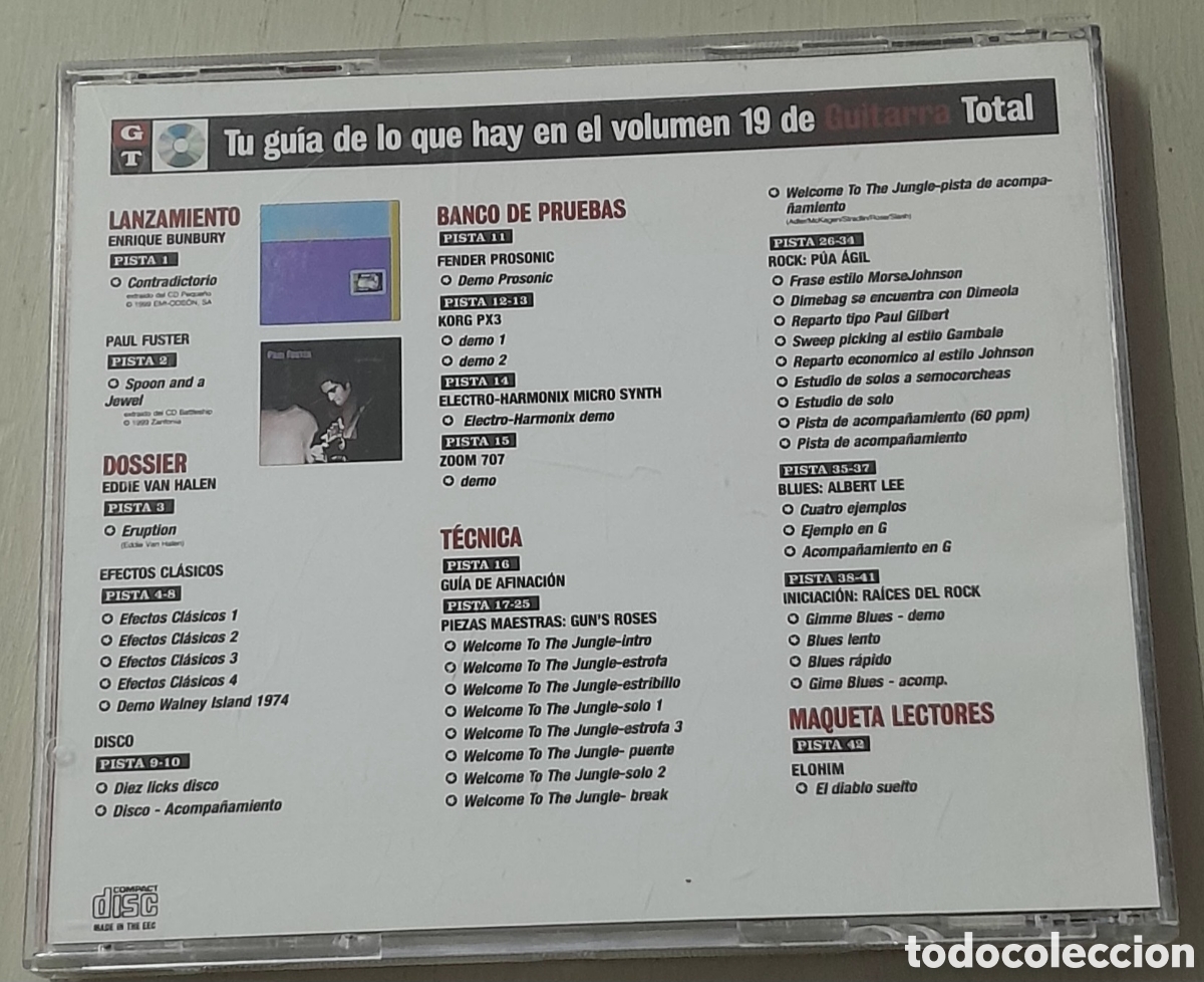 CDs de m&uacute;sica: GUITARRA TOTAL N 19 - Foto 2