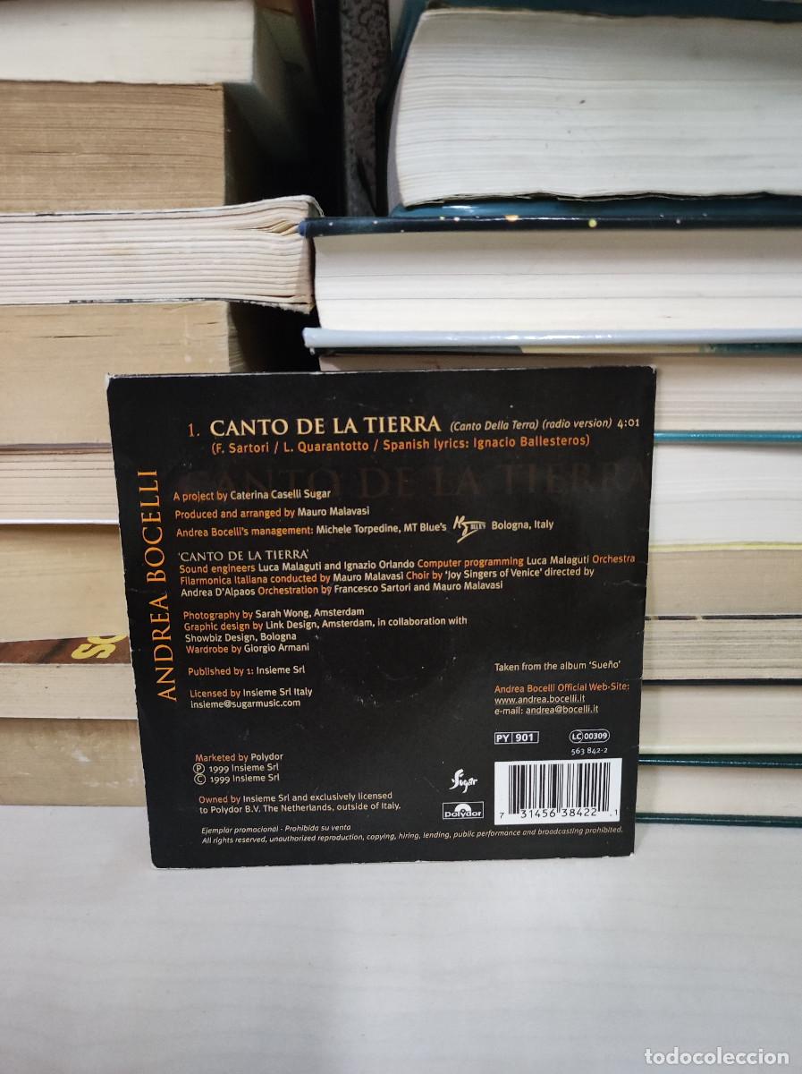 CDs de m&uacute;sica: Andrea Bocelli &ndash; Canto de la Tierra - Foto 2