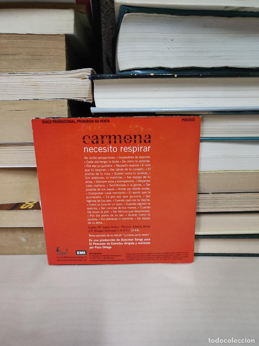 CDs de m&uacute;sica: Carmona &ndash; Necesito Respirar - Foto 2