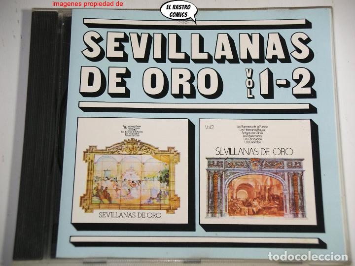 Music CDs: Sevillanas de Oro, Vol 1 y 2, CD Hispavox, 1988, muy buen estado