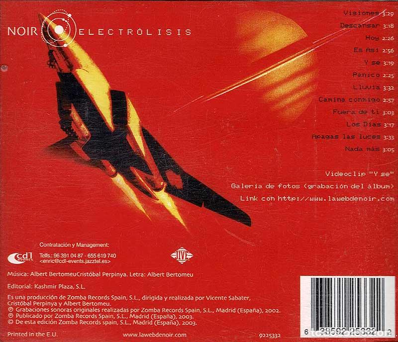 CDs de m&uacute;sica: Noir - Electrolisis. CD - Foto 2